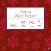 Fliegendes Wunschpapier "Flying Wish Paper" in Rot mit Schneeflocken-Dekor