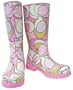 Coach Paisely Soho Rubber Boots in Pink/Multi (Size 9M)