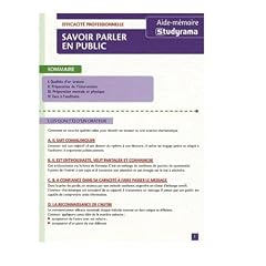Savoir parler en public