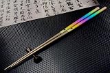 ＲＸ　純チタン　製　マイ箸　ＴＣ２２５ＩＰ　レインボー　チタン　の　お箸 エコ マイ箸