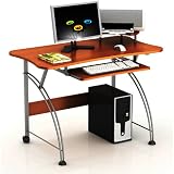 Merax Laptop Computer Desk (S-207A), Dark Cherry
