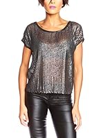 ELLA RICHTER PARIS Camiseta Manga Corta (Plateado)