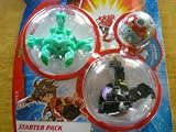 Bakugan BakuSteel Starter Pack with Green Viper Helios, Black Helios, and Grey Mystery