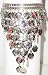 Silver metal Egyptian arm cuff with coins and beads