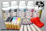 FREE REFILLABLE CANON PGI-220 BLACK & CLI-221 BLACK & COLOR + “5″ OF 200ML BOTTLES SPECIALLY-FORMULATED PRINTER INK + 1 CANON CHIP RESETTER FOR CANON PIXMA PRINTERS