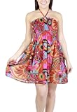 One-size-fits-all Lined Ruffled Tube Dress/Coverup - Eclectic Print