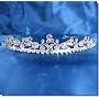 Bridal Wedding Tiara Crown With Crystal Flowers C5285