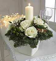 White Candle Arrangement