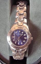 CITIZEN Women Watch Silver Tone Metal Bracelet Navy Face EU1330-50L