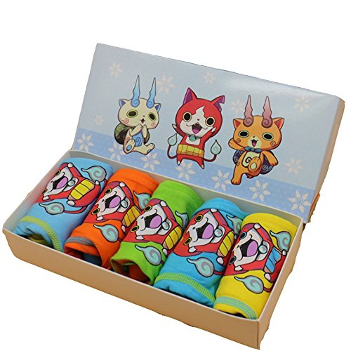 Yokai Yo-kai Watch Inspired Boys' Boxer Briefs Underwear 5-Pack Cotton Stretch