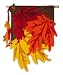 3D Fall Leaves Regular Size Applique Flag