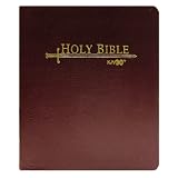 Holy Bible: King James Version Easy Reading, Burgundy, Bonded Leather, Sword Bible, Personal Size, Special Margin, Study