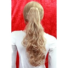 Haarteil - Zopf mit Spange - blond