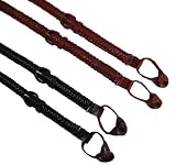 V Braided Leather Suspenders by Claiborne