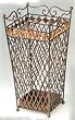 19" Metal & Amber Design Umbrella Stand