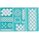 Plaid:Craft  Martha Stewart Large Stencils 3 Sheets/Pkg-Arabesque 8.75"X16.75" 11 Designs