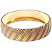 Gold and Rodium Plated Bangle Bracelets Costume Jewelry in Indian-Style 2.3 inches
