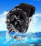 4GB HD 2.0MP Water Proof Watch Camera , Watch DVR , Hidden Camera Support Low lllumination,PC Camera