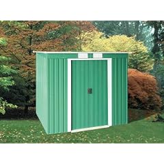 Metallger�tehaus 6 x 4 mit Pultdach