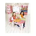 Early Learning Centre - Wooden Table and Chairs - Pink