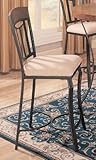 Prunella 24 Counter Height Chair In Red Bronze (Set of 2) by Coaster Furnit ....