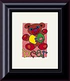 Bear Framed Art Print by Karen Gutowsky,21.4 in. x 24.4 in. Framed