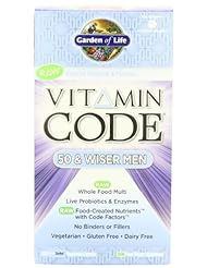 Garden of Life Vitamin Code 50 and Wiser Mens Multivitamin Supplement, 240 Count