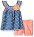 Little Lass Girls' 2 Piece Short Set Smock Collar
