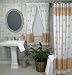 Windsor Clay Fabric Shower Curtain & Bathroom Window Curtain