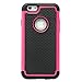 ULAK iPhone 6S Case,iPhone 6 Case, Knox Armor iPhone 6S 4.7 Case Shock Absorbing Hybrid Rugged Slim Cover Shell w/Plastic Outer & Rubber Silicone Inner Cover(Light Pink)