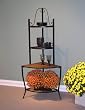 4D Concepts Corner Bakers Rack with Slate Top