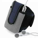 SportBand with case for iPod Video, Microsoft Zune, & Creative Zen Vision: M - Navy Blue