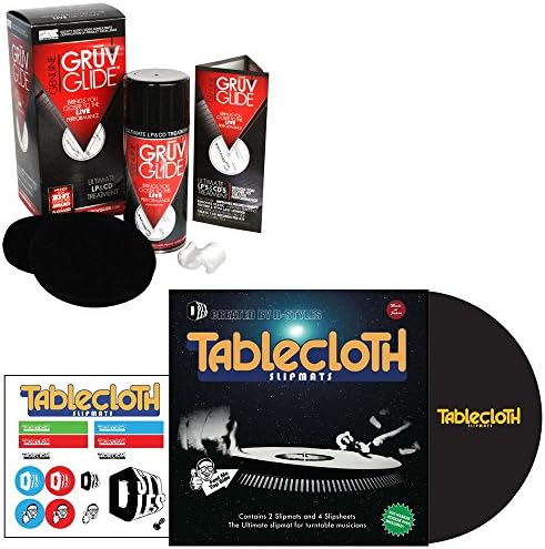 Pro Dj Gruv Glide And Tablecloth V3 Slipmat Pack