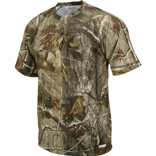 Reebok San Diego Chargers Realtree Camo Short Sleeve Speedwick Extra Large