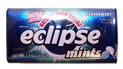 Wrigleys Eclipse Mints Peppermint, 1.2 oz.  (Pack of 8)