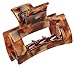 France Luxe Cutout Rectangle Jaw - Caramel Horn