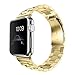 J&D [Luxury Series] 38mm Apple Watch Stainless Steel Replacement Strap with Metal Clasp Adapter for Apple Watch 38 mm Series 3 / 2 / 1