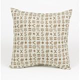 Pillow - Blue with Small Key Print by Glenna Jean