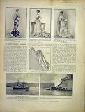 LADIES FASHION DRESS GOWN MAP ALASKA TONKIN JAPAN 1903