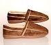 Men's Slipper Brown Suede Fleece - Small (7-8) - Brown - Small (7-8)