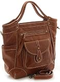 Oversized Pocketed Tote by Melie Bianco - Brown, Black or Blue