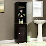 Sauder Linen Tower Bath Cabinet, Cinnamon Cherry Finish
