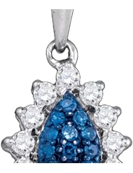 0.27CTW BLUE DIAMOND FASHION PENDANT