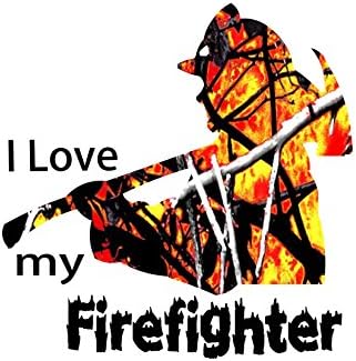 I Love my Fireman/ Text is White