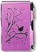 Flip Notes Metal Notepad w/ Pen - Plum Wren