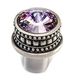 Carpe Diem Hardware 860-11VL Cach Knob with Swarovski Crystals, 1-Inch, Satin by Carpe Diem Hardware