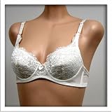 Art-Beau 2 pack IVORY Floral SATIN LACY Bra #2041 sz 34A