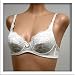  : Art-Beau 2 pack IVORY Floral SATIN LACY Bra #2041 sz 34A
