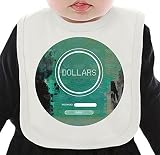 Dollars ネクタイを有する有機ビブ Medium