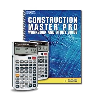 Construction Master Pro Calculator and Workbook Study Guide by 
